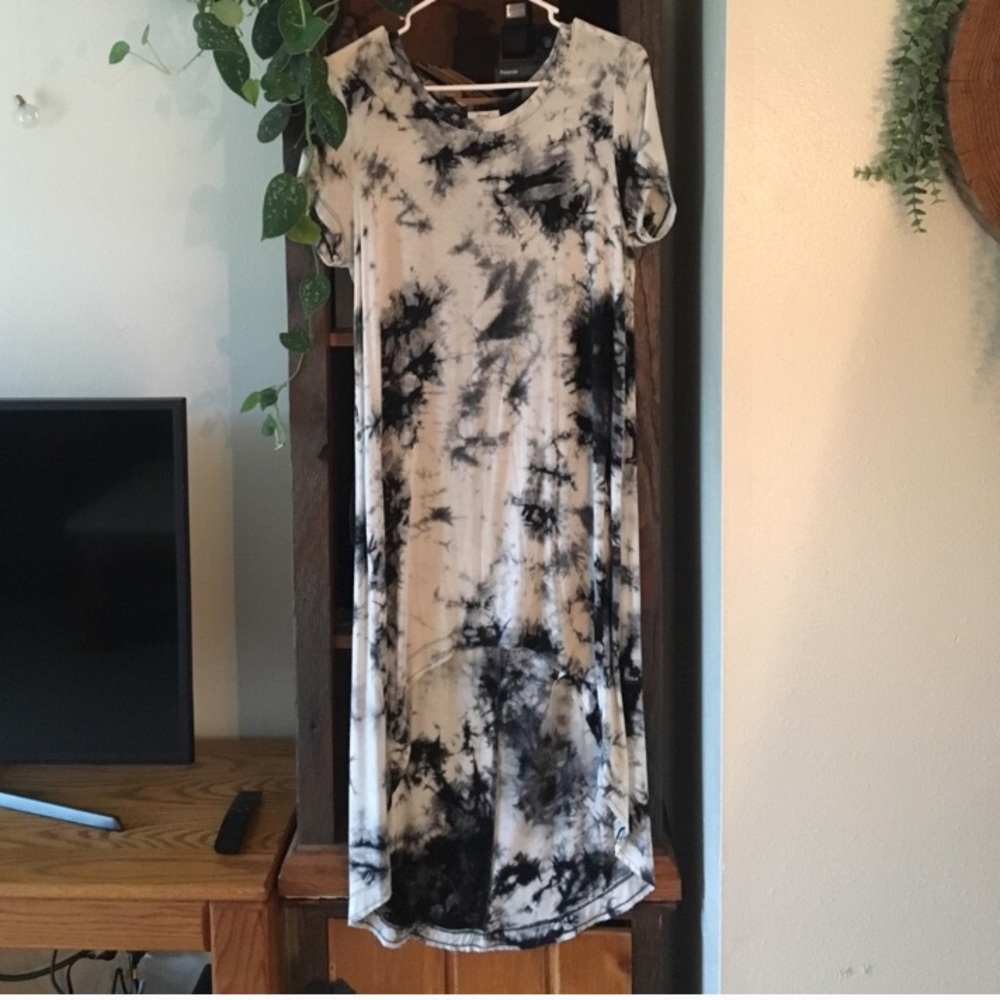 High low tie dye dress